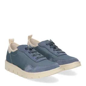 Panchic P05W slip on nylon suede denim - Al Siletto | Al Siletto