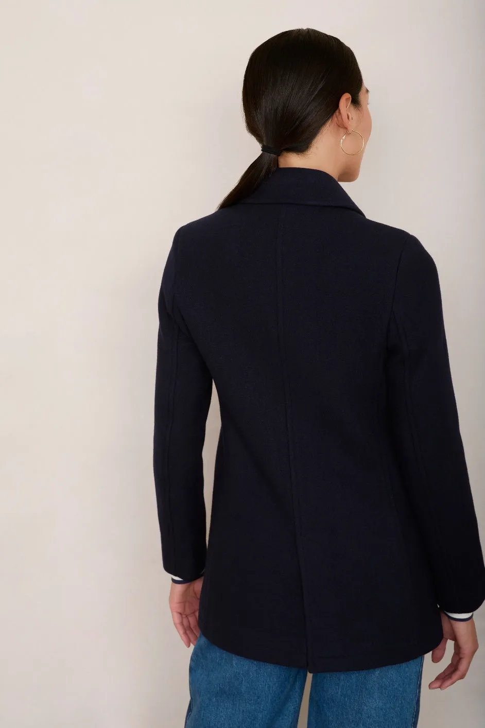 Philippa Pea Coat - Midnight