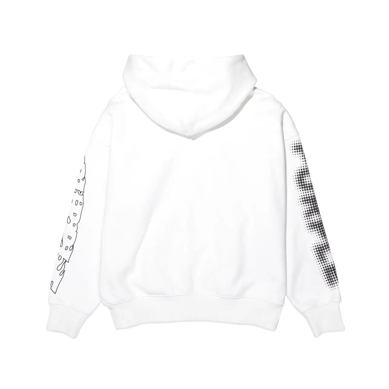 Purple Brand Fleece Flame Off White Hoodie