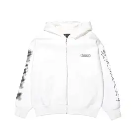 Purple Brand Fleece Flame Off White Hoodie