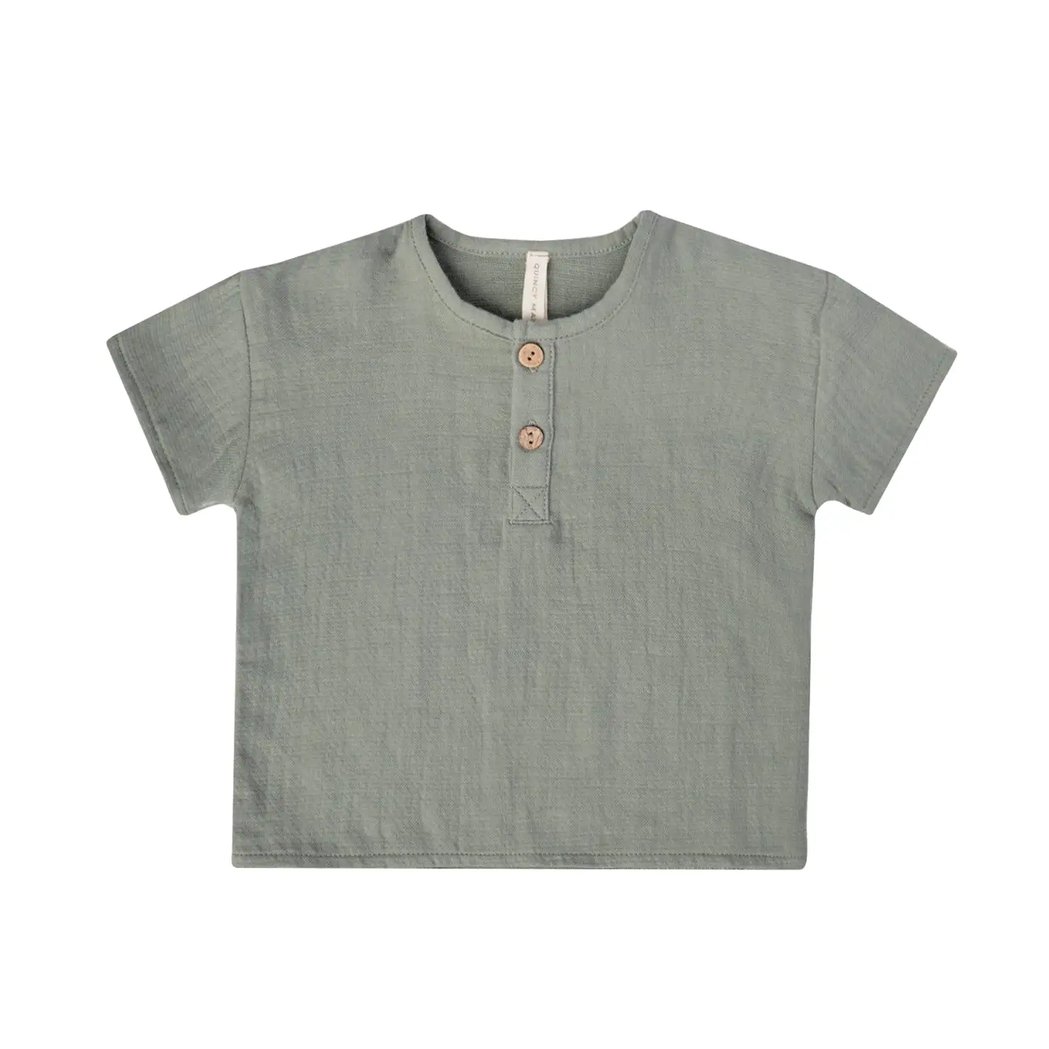 Quincy Mae Baby Top _Green QM052-P1219