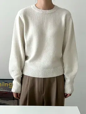 Rae Cream Wool Sweater