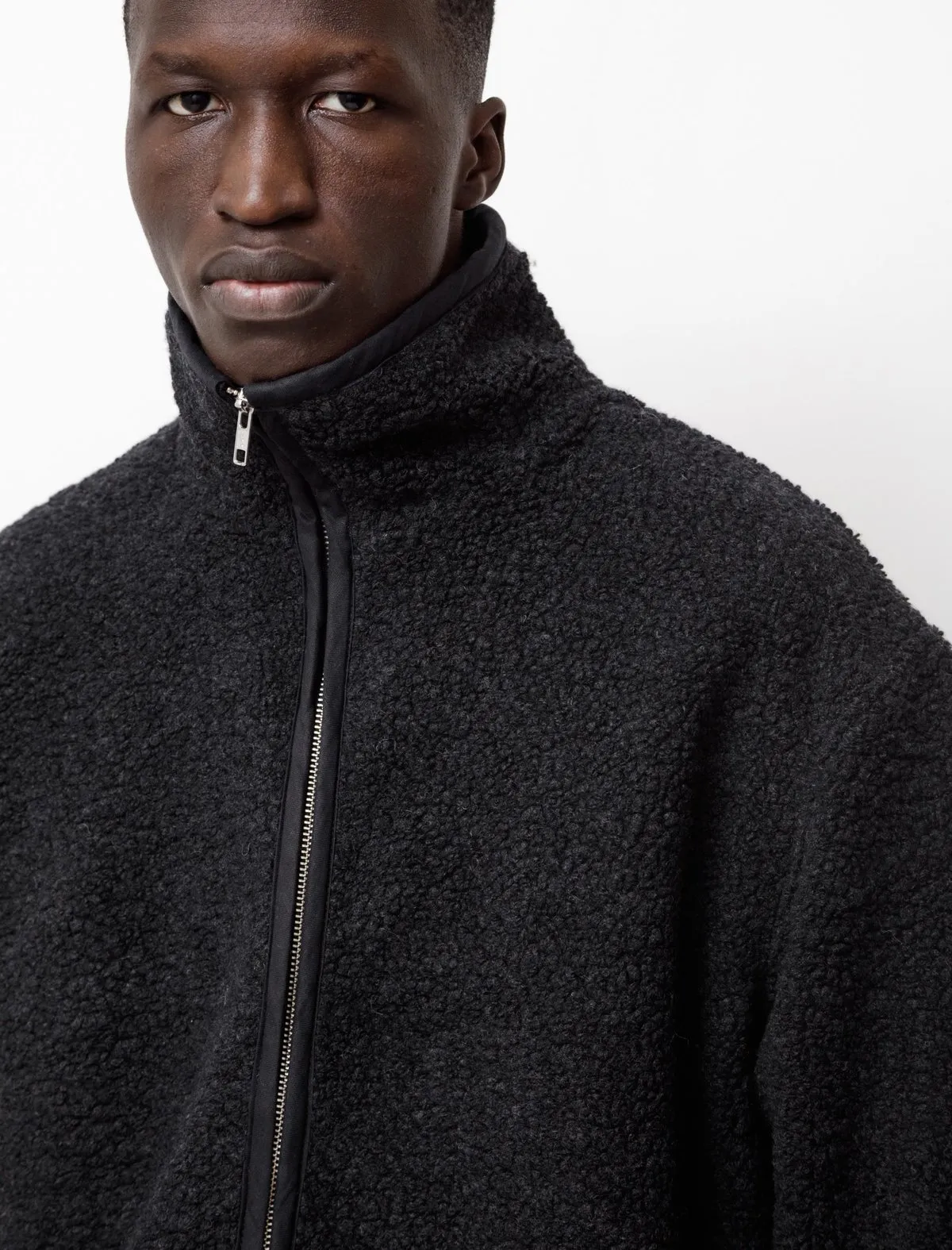 Recycled Track Fleece Jacket - Anthracite