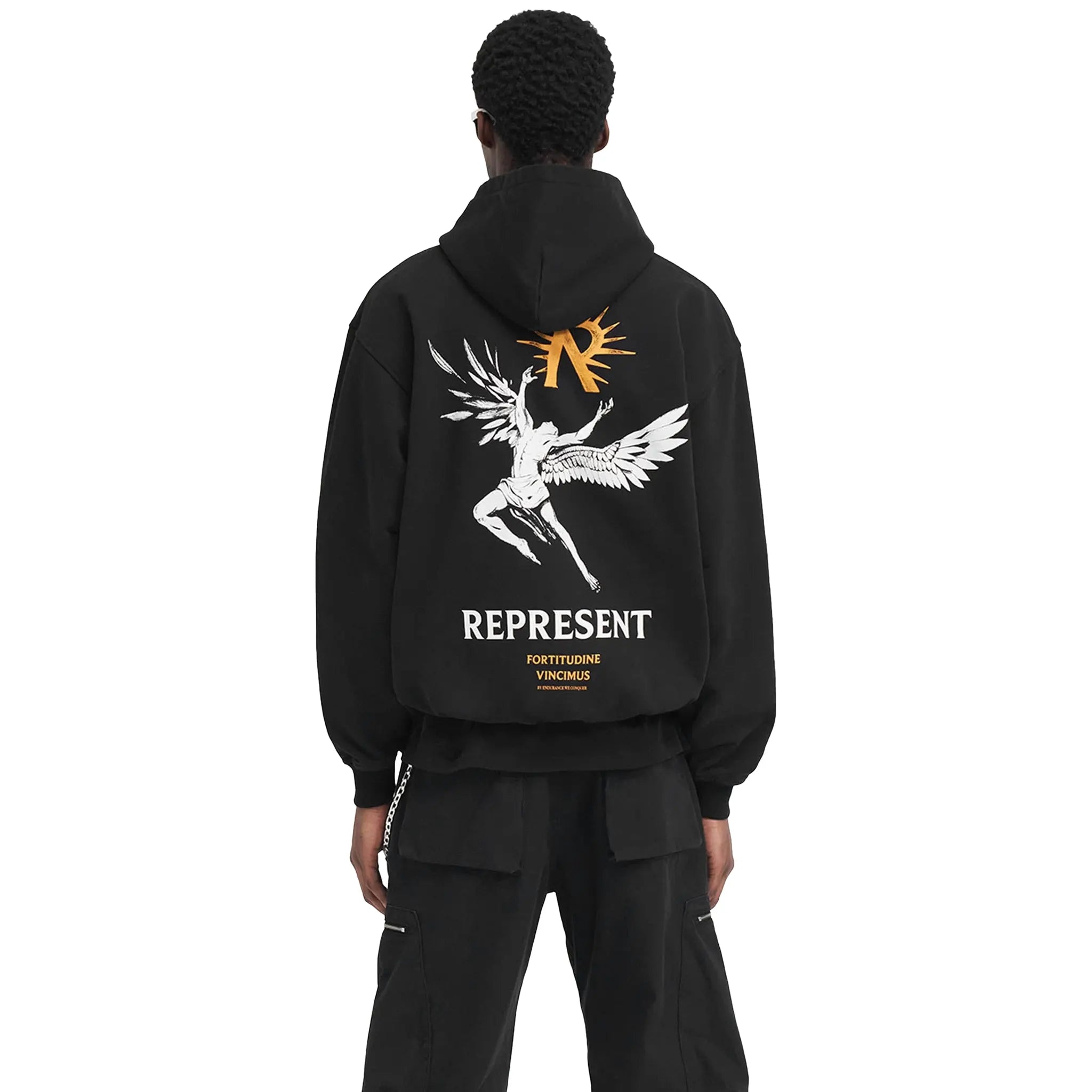 Represent Icarus Jet Black Hoodie