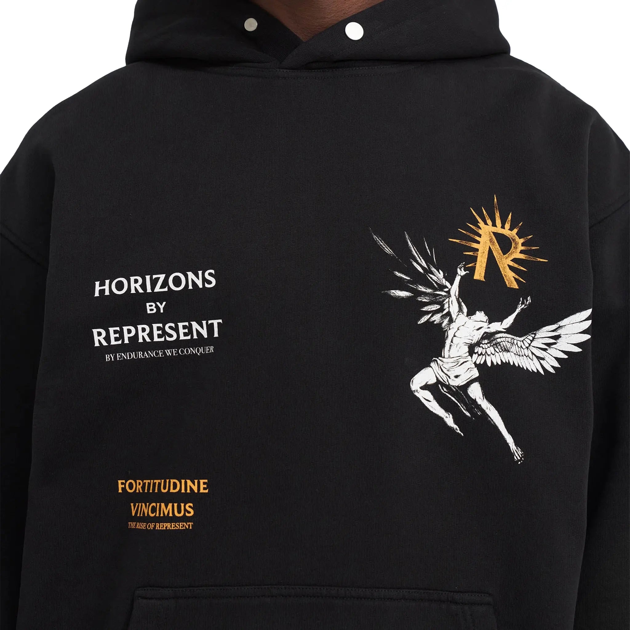 Represent Icarus Jet Black Hoodie