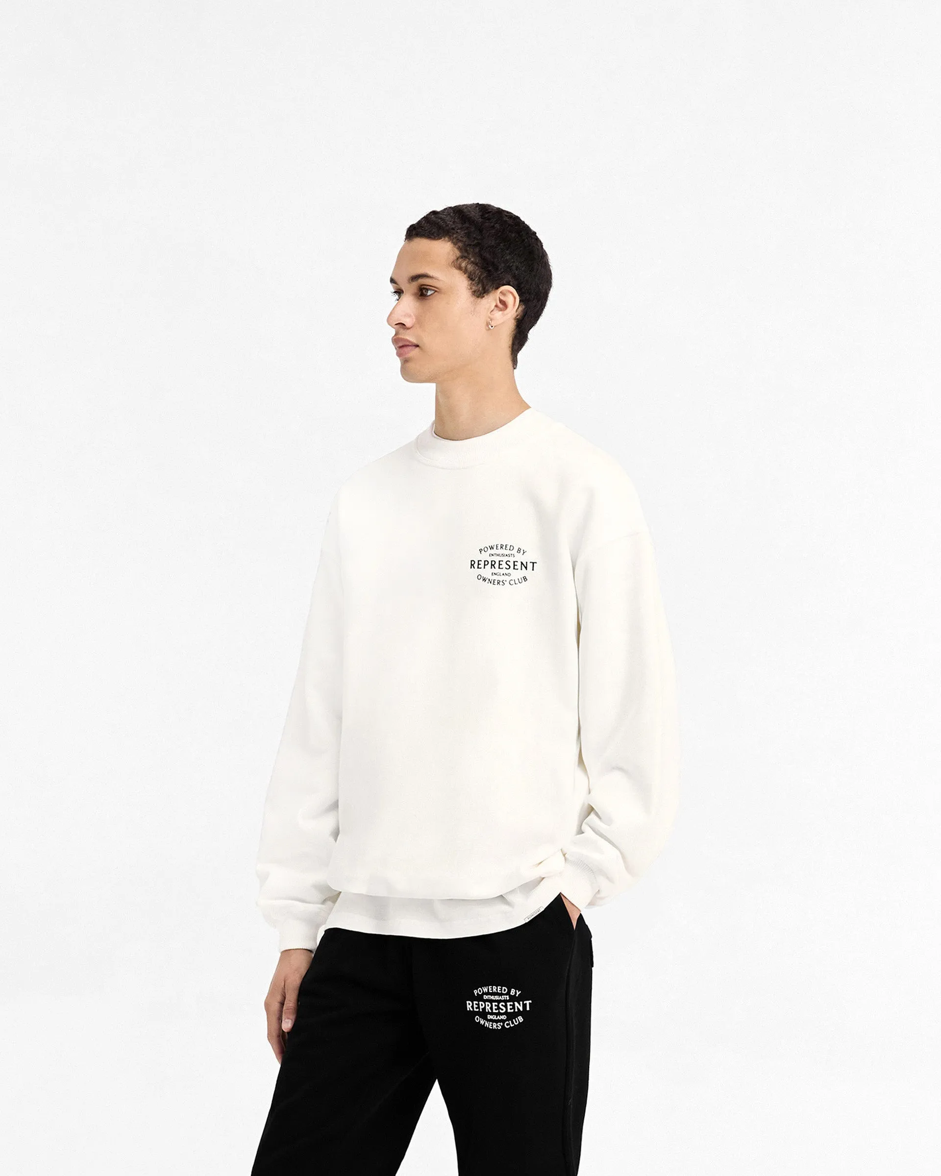 Represent Owners Club Stamp Sweater - Flat White