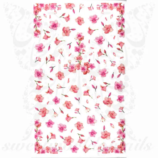 Sakura Bloom Cherry Blossom Flowers Nail Stickers