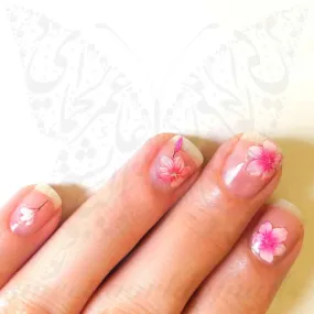 Sakura Bloom Cherry Blossom Flowers Nail Stickers