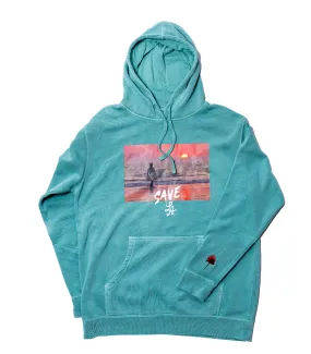 SAVE LA MALIBU HOODIE - TEAL