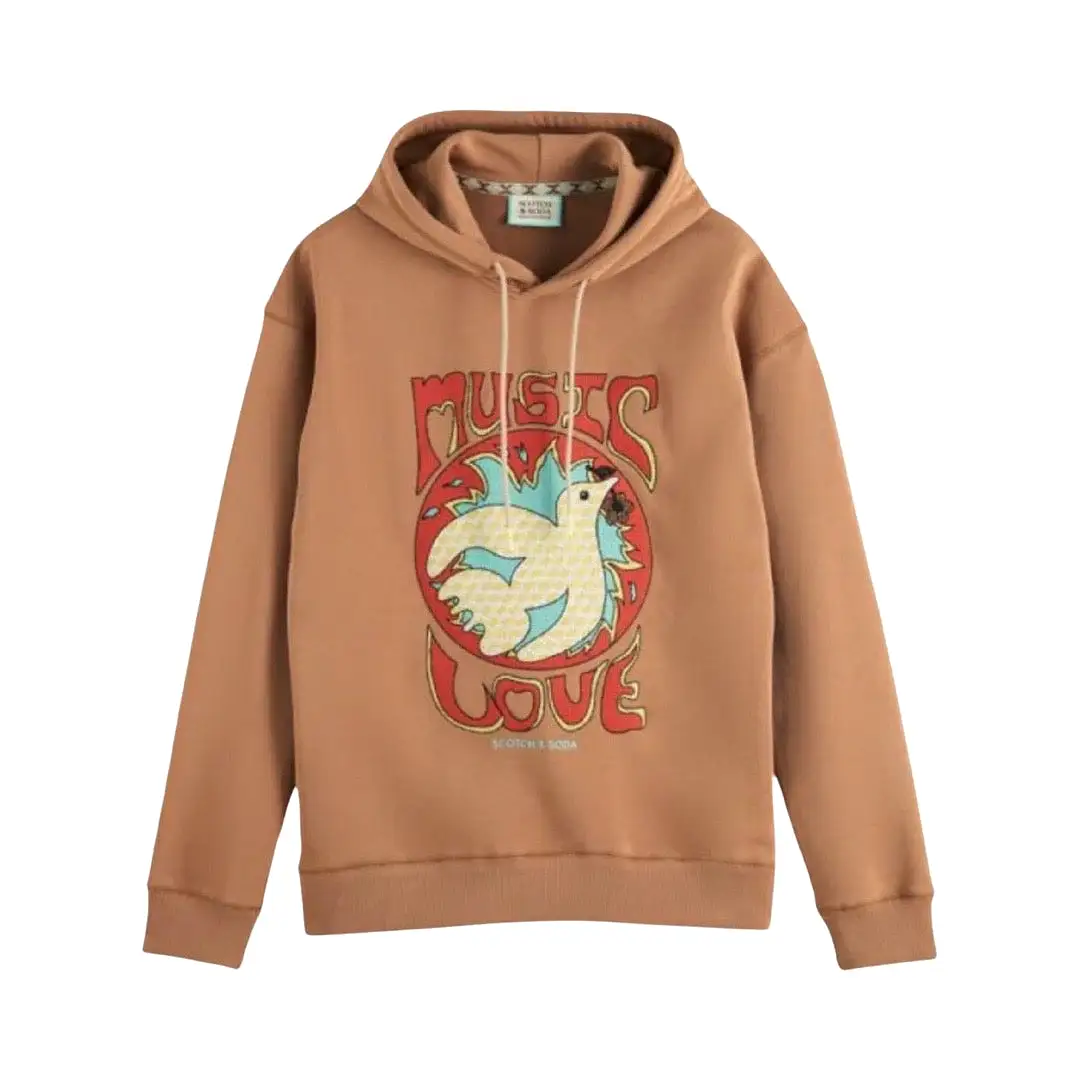 Scotch & Soda Camel Artwork Hoodie (174509)