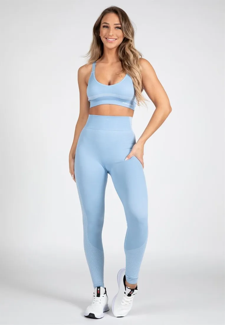 Selah Seamless Leggings - Light Blue - M/L Gorilla Wear