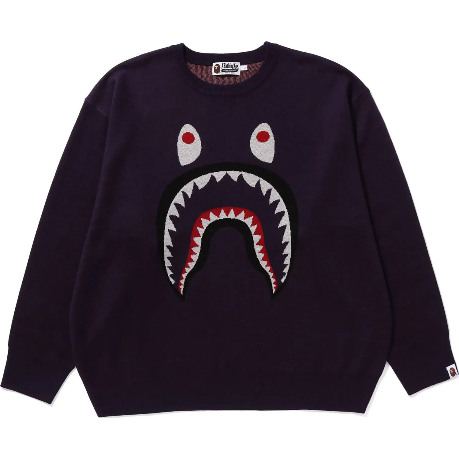 SHARK JACQUARD KNIT SWEATER MENS