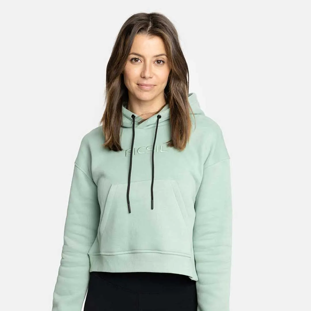 Short Hoodie Sweatshirt Woman Core