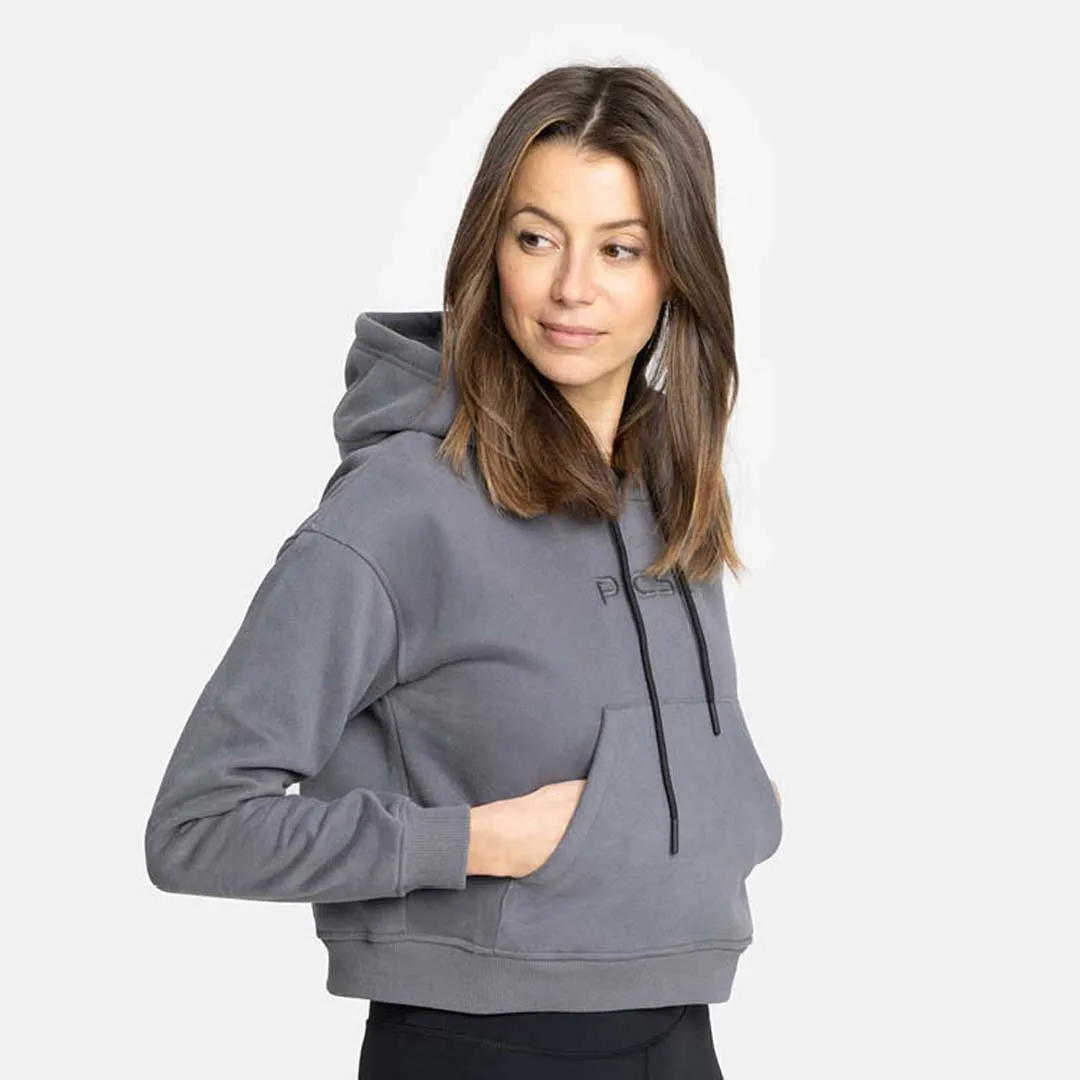 Short Hoodie Sweatshirt Woman Core