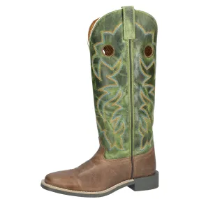 Smoky Mountain Kid's Maverick Brown & Green Square Toe