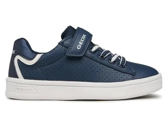 SNEAKERS GEOX BAMBINO DJROCK  NAVY/WHITE J355VA 054FU C4211 TG:28-35