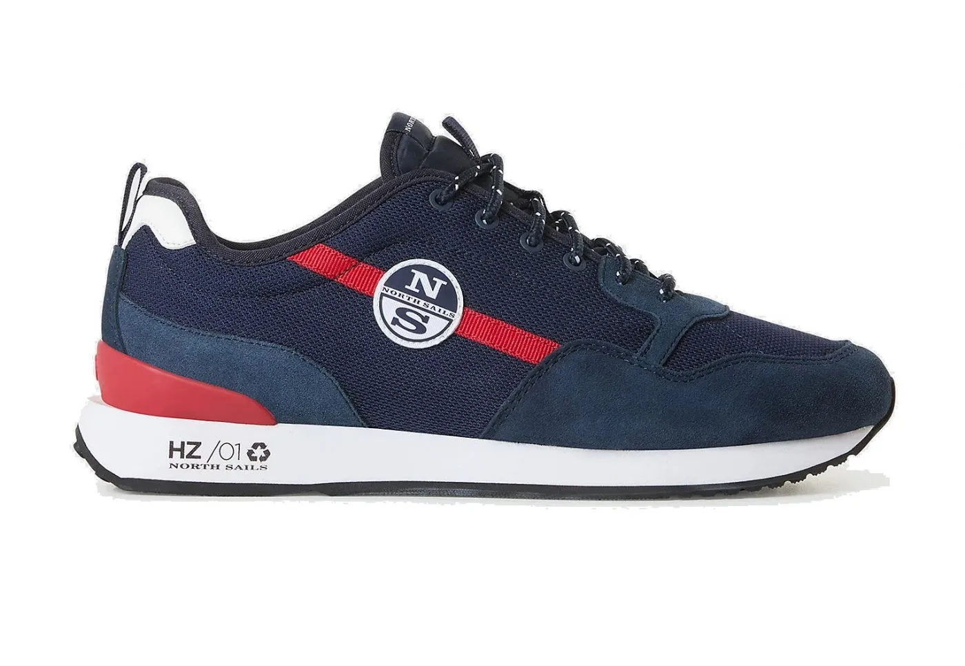 SNEAKERS NORTH SAILS UOMO HORIZON PLAIN 020 NAVY RED