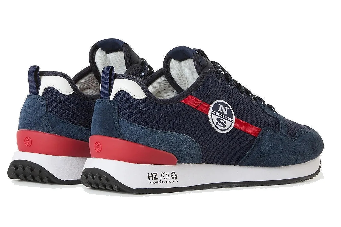 SNEAKERS NORTH SAILS UOMO HORIZON PLAIN 020 NAVY RED