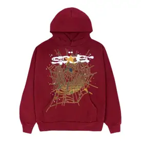 Spider Worldwide Maroon Logo Hoodie