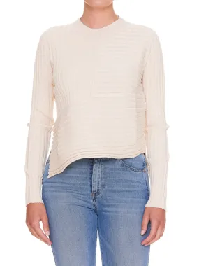 Stella McCartney Asymmetrical Ribbed Sweater