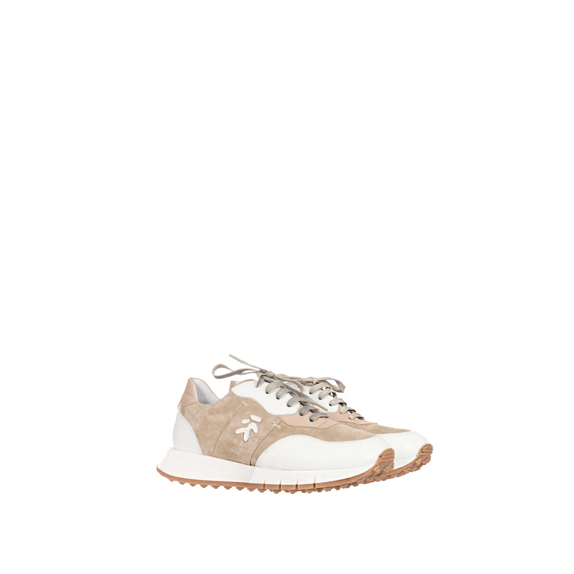 Suede Leather Man Sneaker Beige