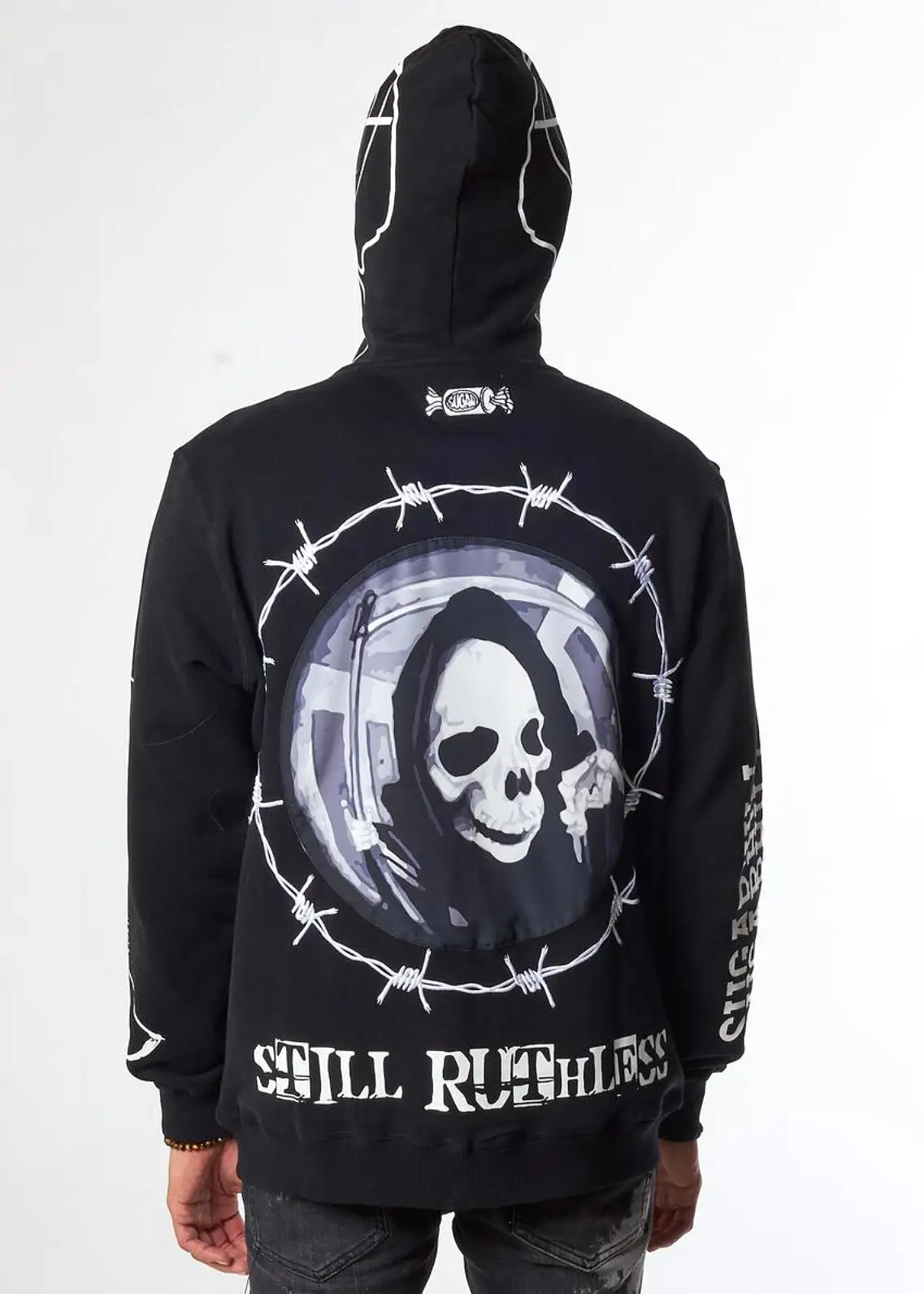 SugarHill “Ruthless” Black Zip Up Hoodie