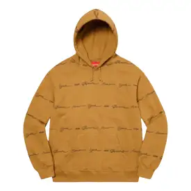 Supreme Script Stripe Hoodie