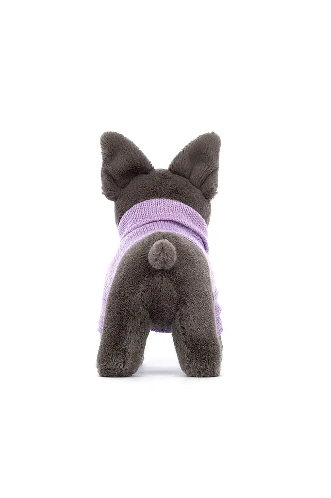 Sweater French Bulldog Purple