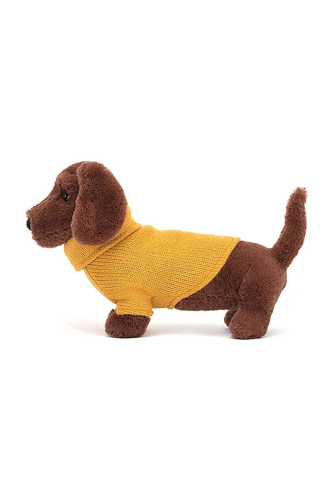 Sweater Sausage Dog Yellow