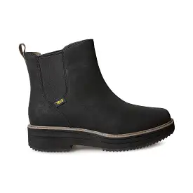 Teva Midform Chelsea Black Boots - Women's