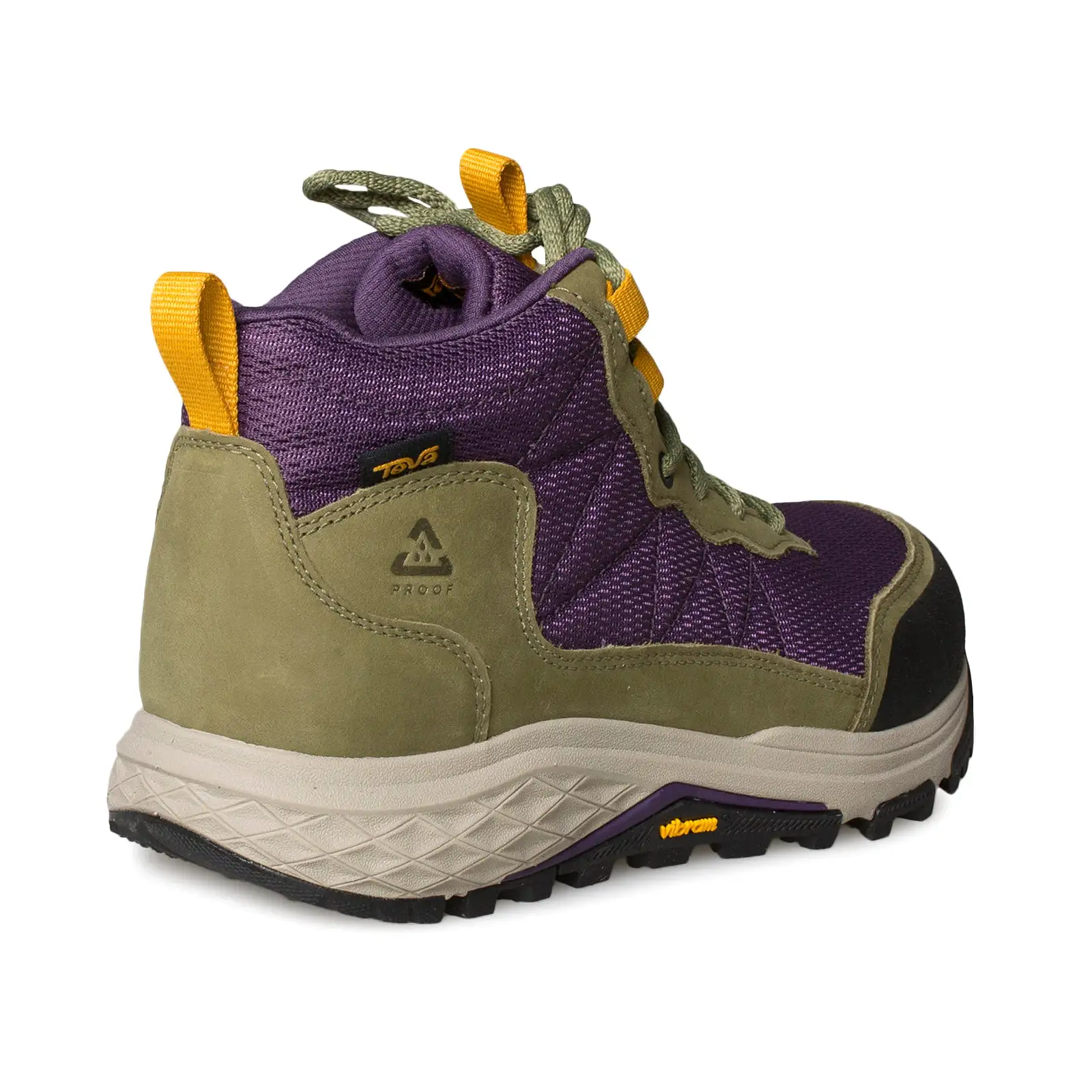 Teva Ridgeview Mid Olive Branch Purple Pennant Boots - Women's