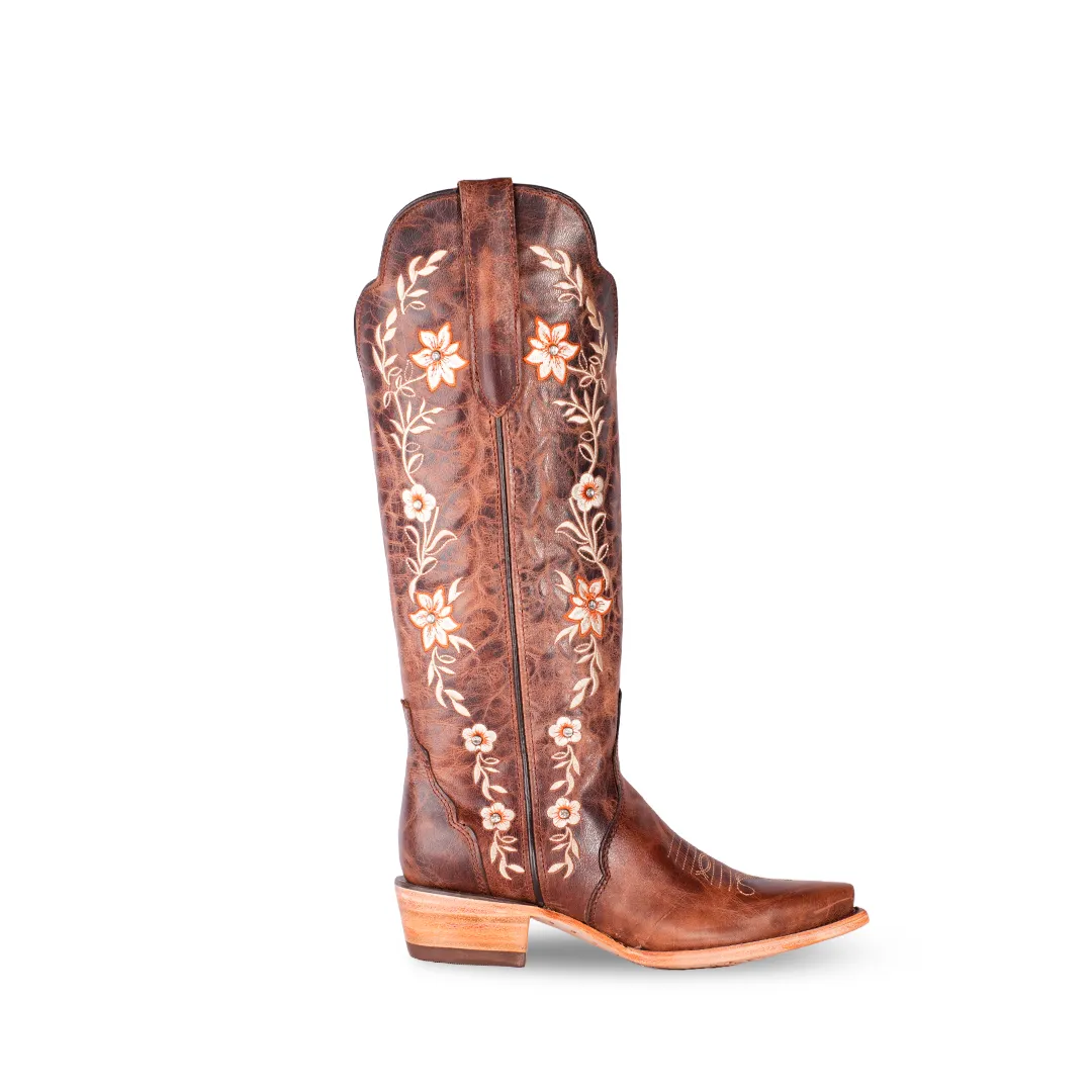 Texas Country Womens Western Boot E805 Valencia Cafe Retro