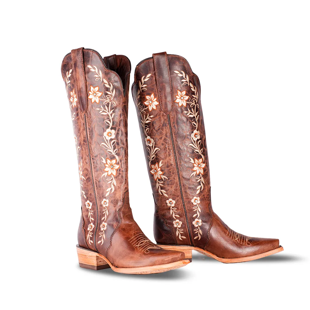 Texas Country Womens Western Boot E805 Valencia Cafe Retro