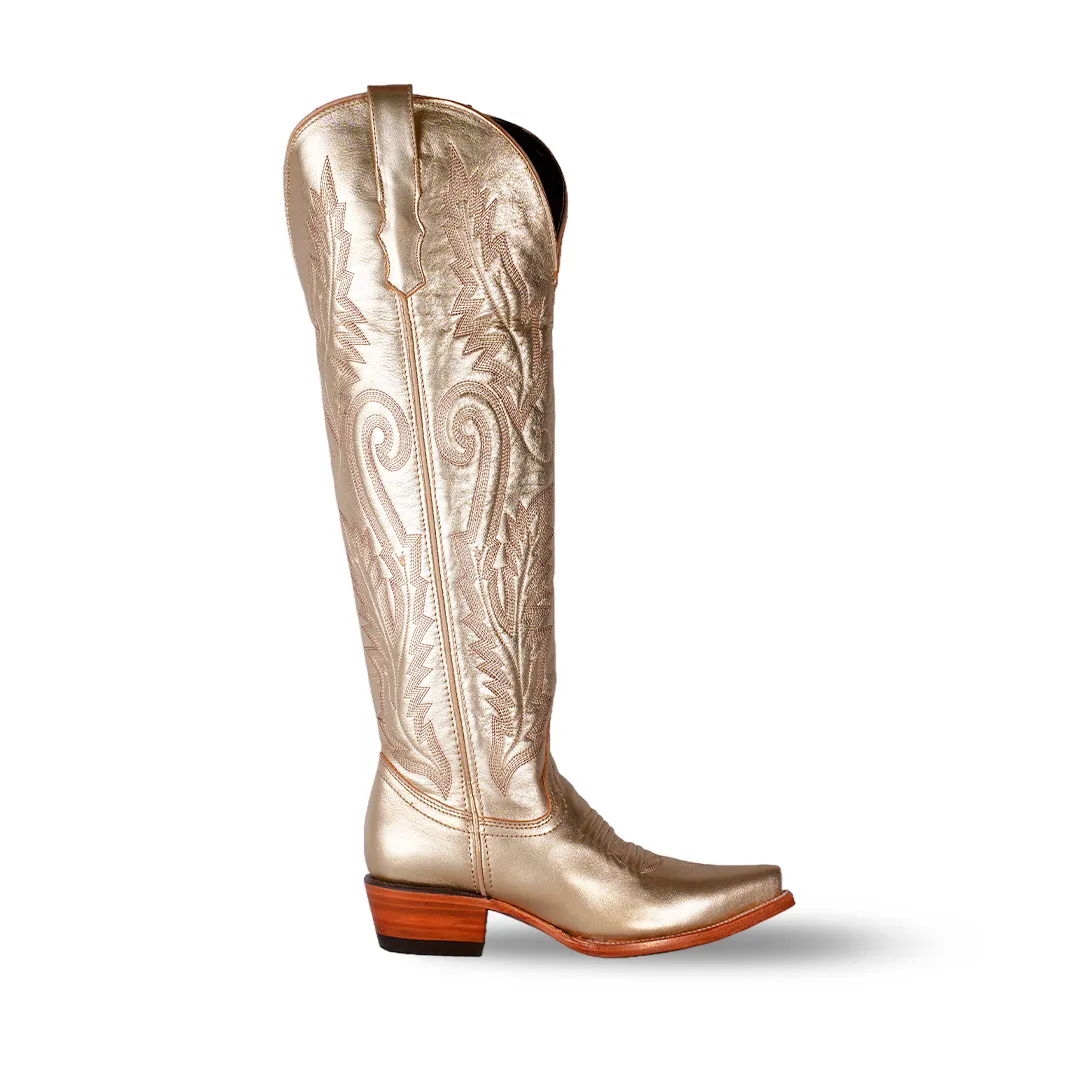 Texas Country Womens Western Boot E825 Brittany Gold Retro