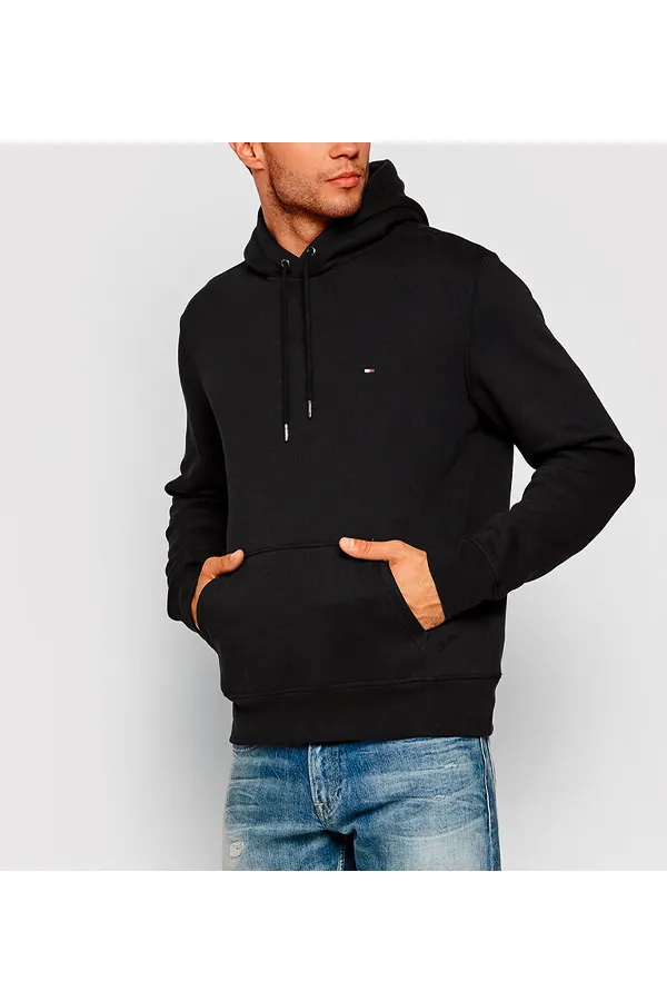 Tommy Hilfiger Logo Hoodie Black