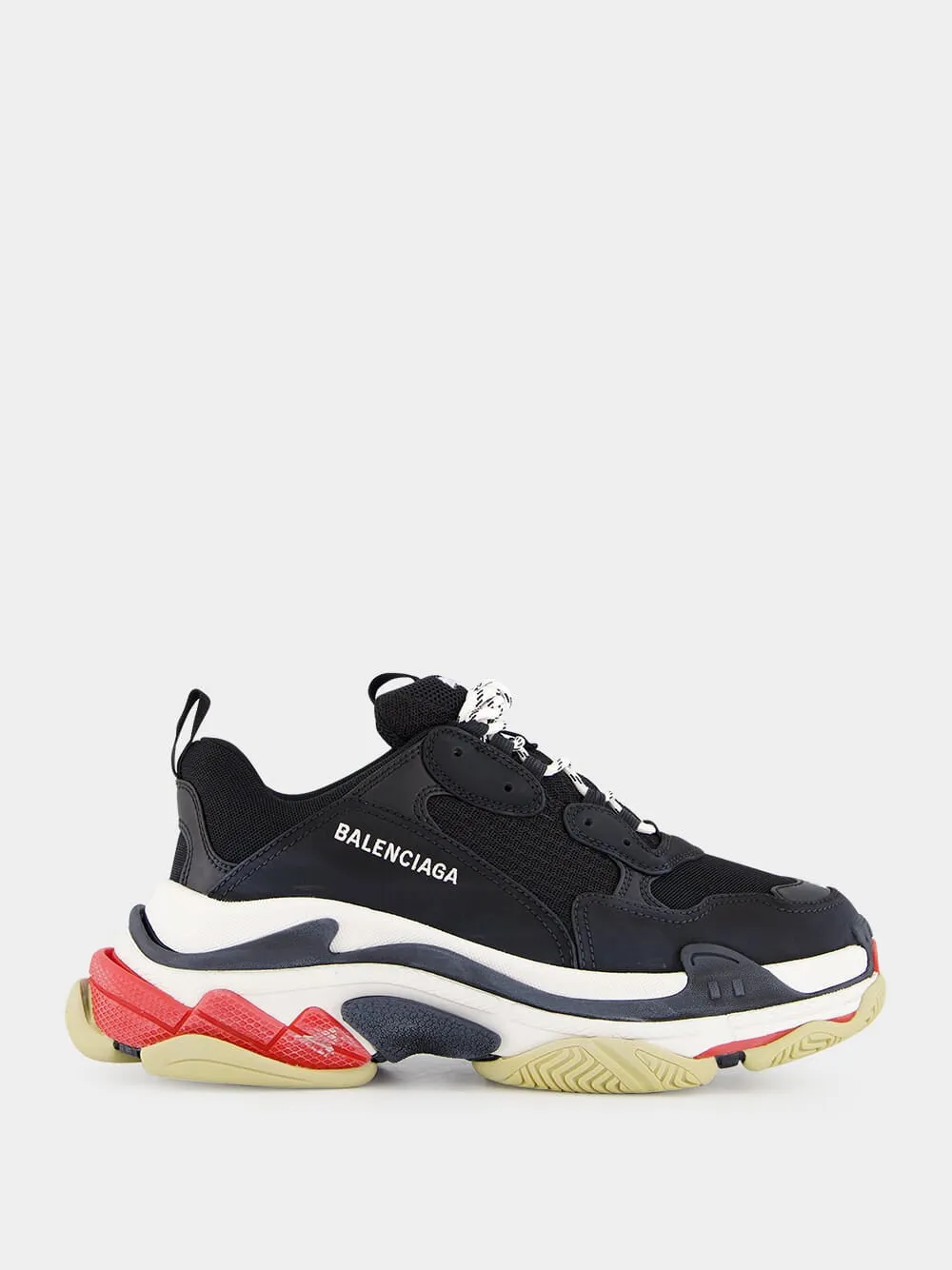 Triple S Black Low-Top Sneakers