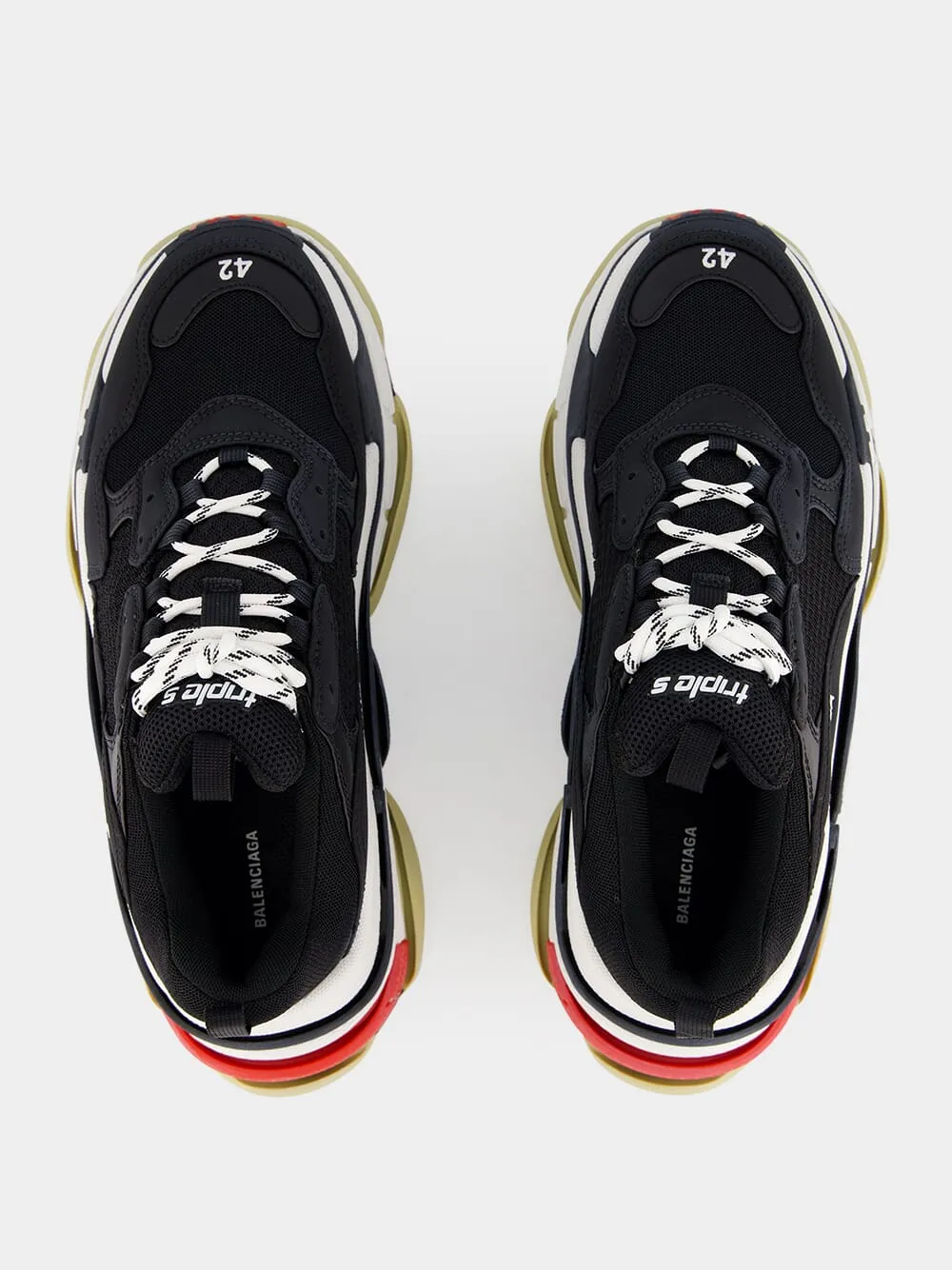 Triple S Black Low-Top Sneakers