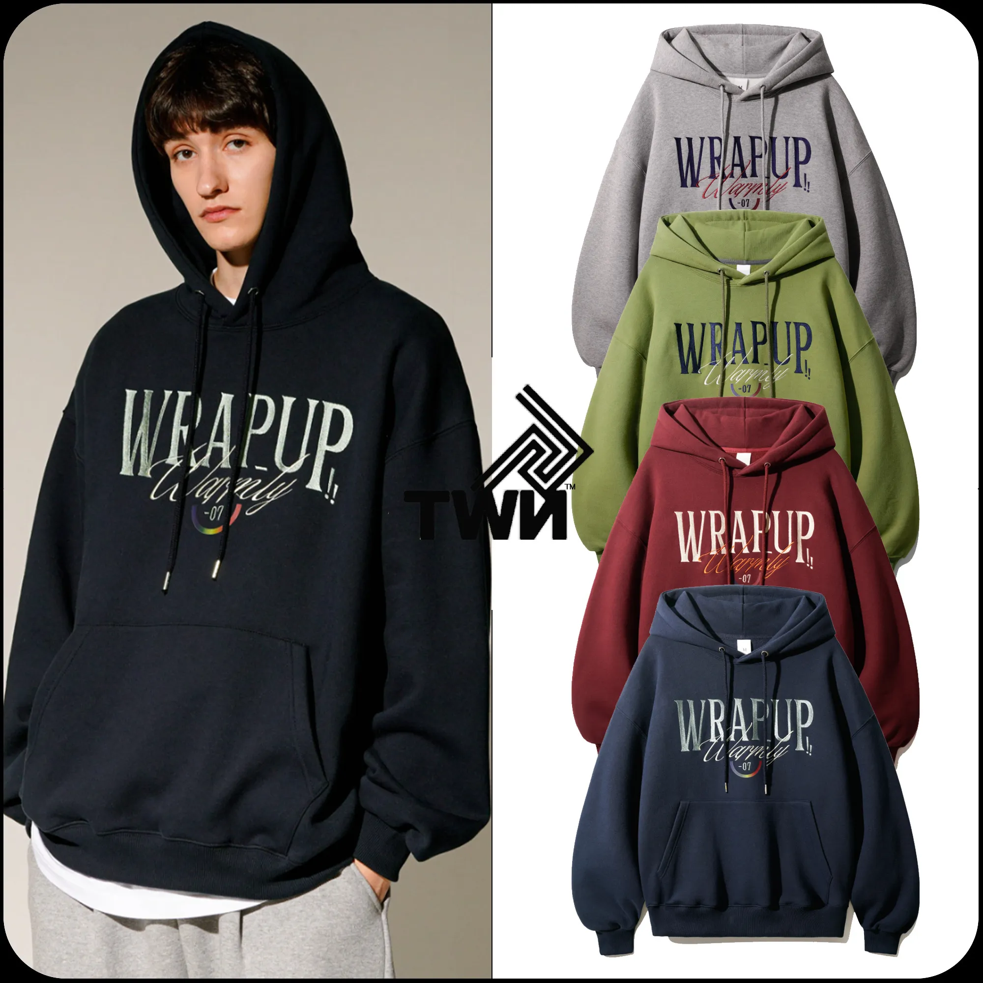 TWN  |[TWN]★WRAPUP HOODIE