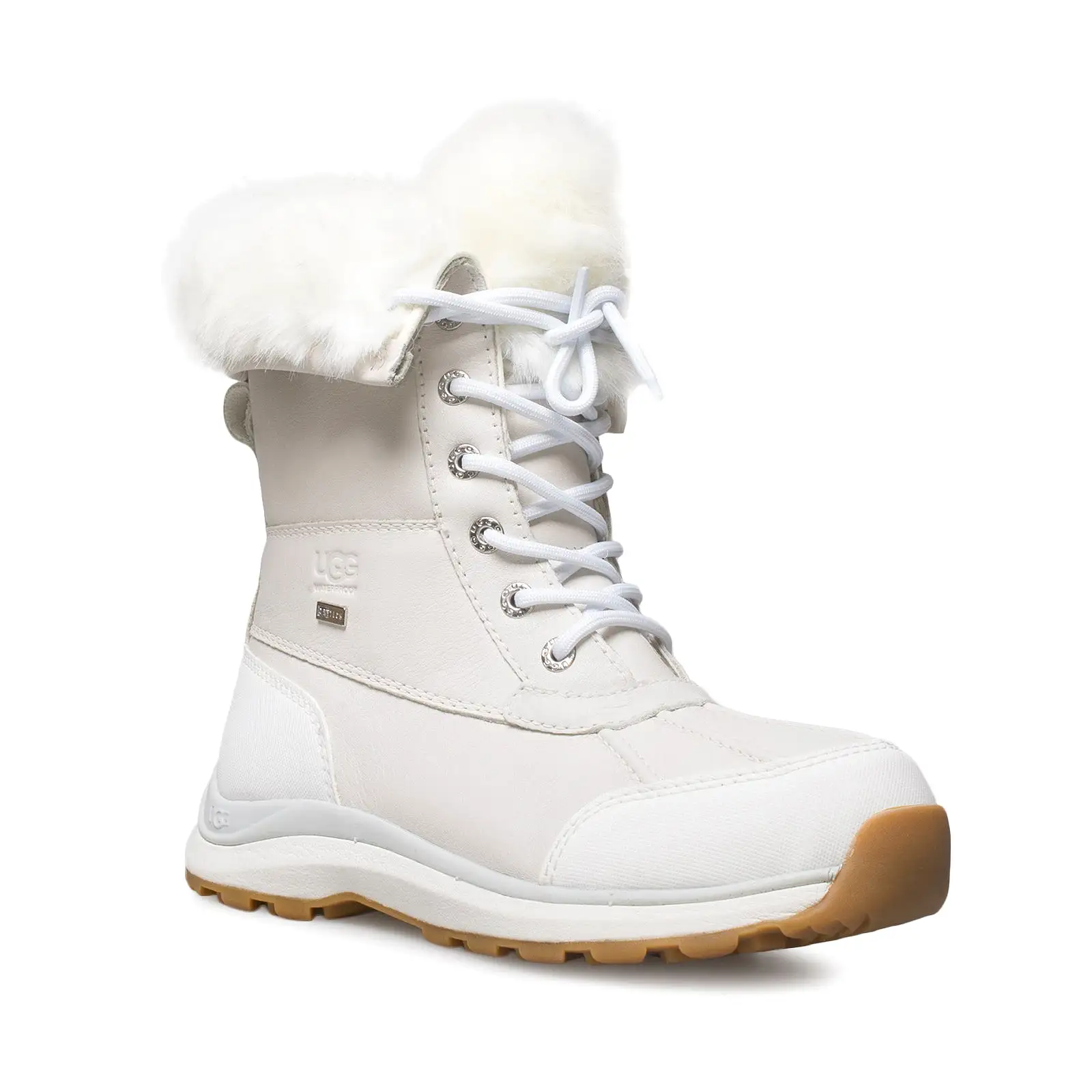 UGG Adirondack III Fluff White Boots - Women's