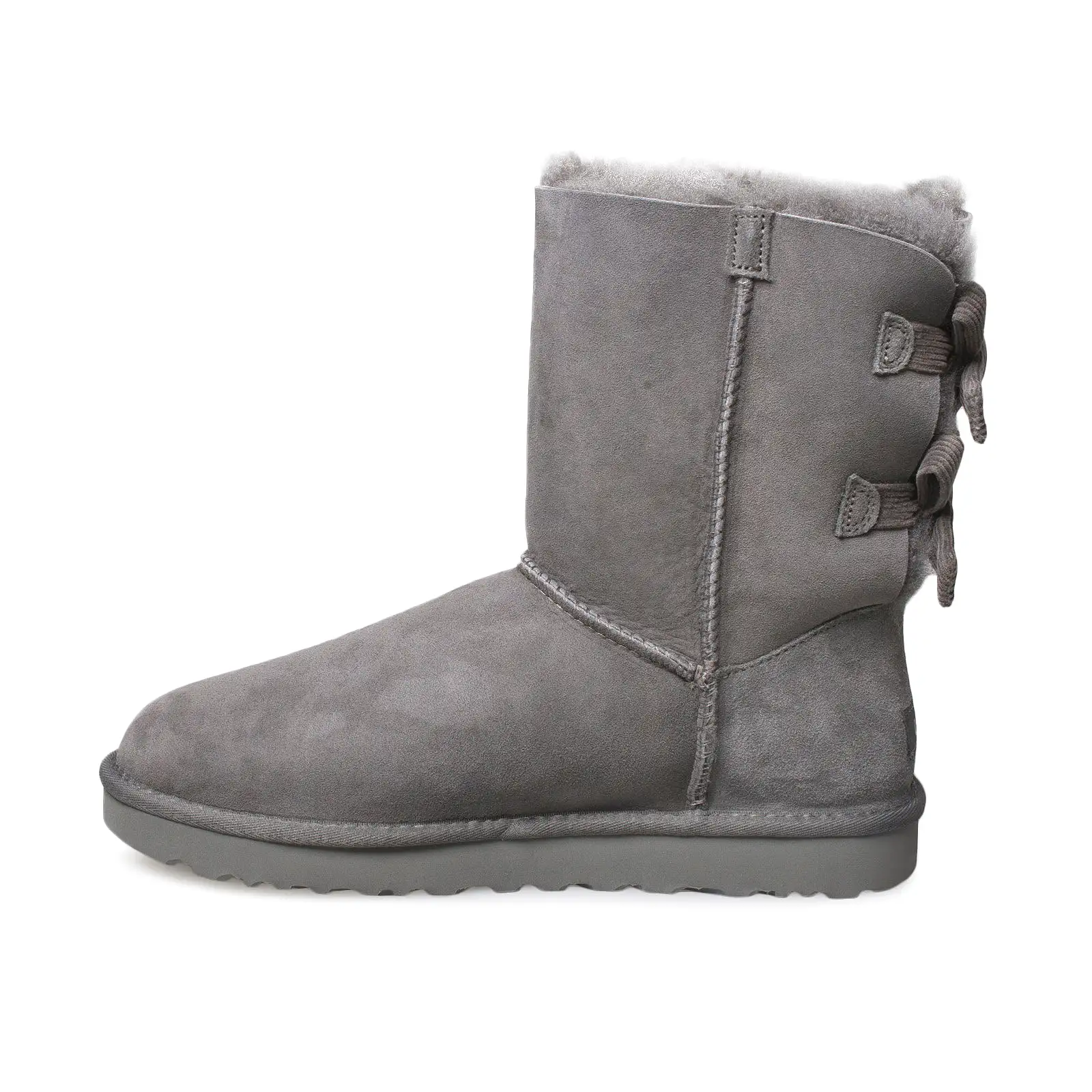 UGG Bailey Bow Corduroy Grey Boots - Women's