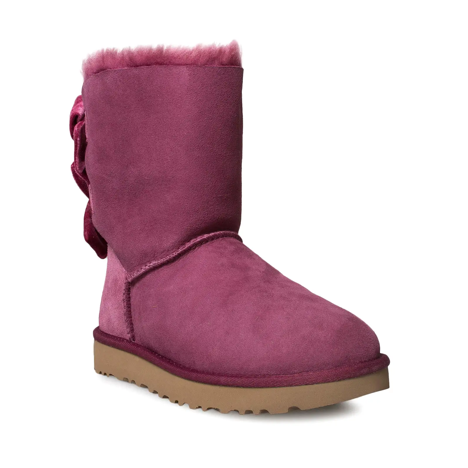 UGG Bailey Bow II Velvet Ribbon Bougainvillea Boots - Women's