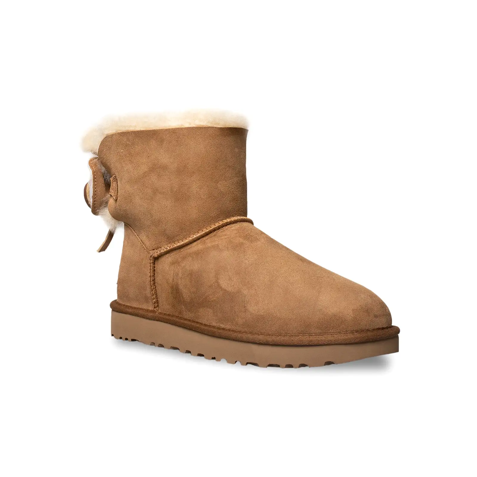 UGG Classic Double Bow Mini Chestnut Boots - Women's