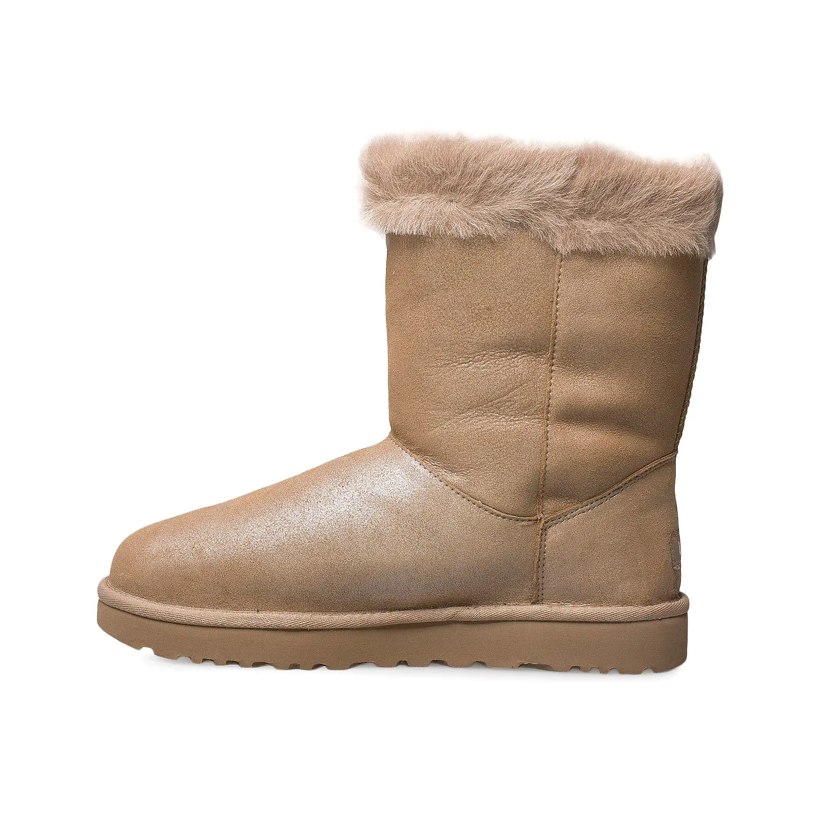 UGG Classic Fluff Pin Antique Pearl Boots - Women's