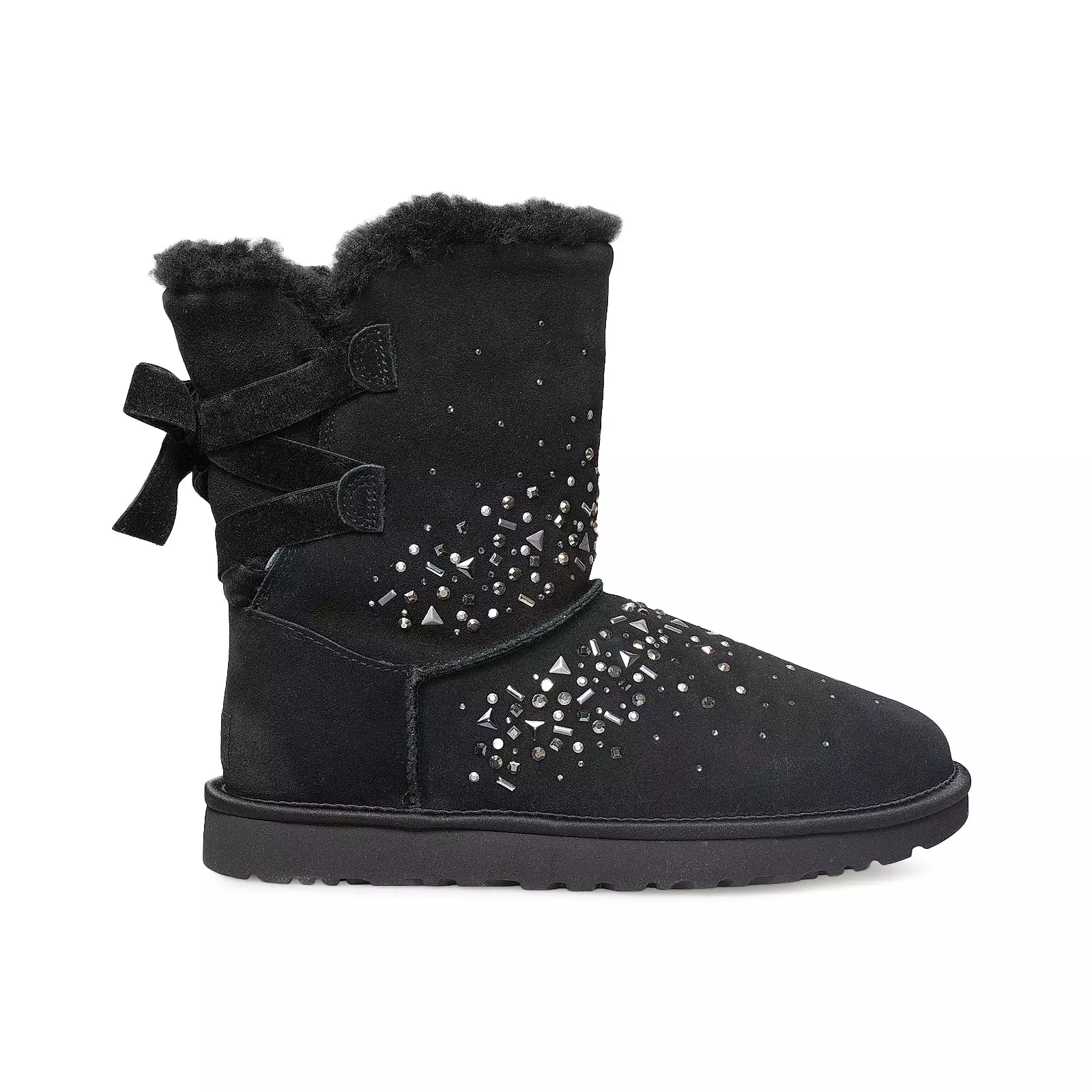 UGG Classic Galaxy Bling Short Black Boots - Women's