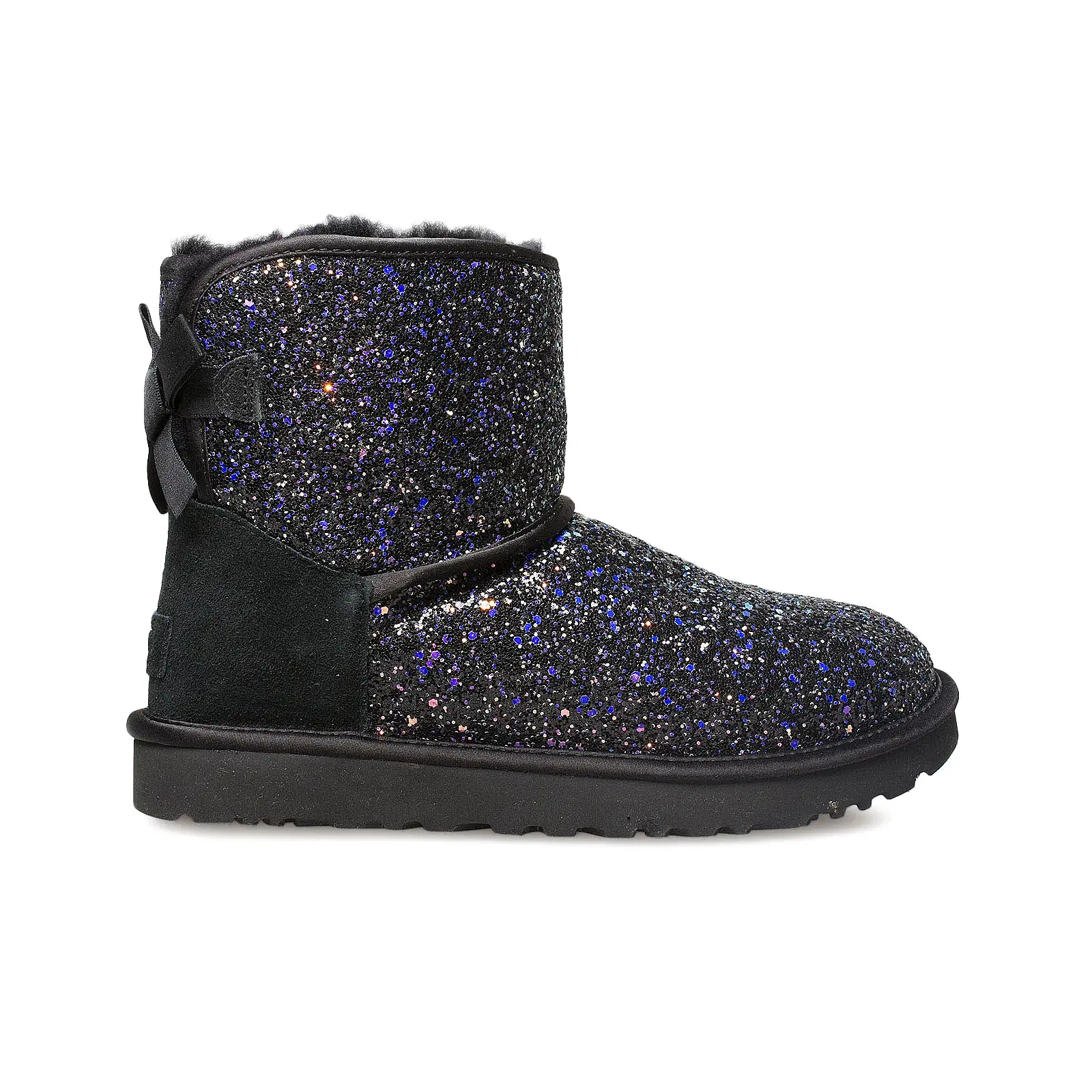 UGG Classic Mini Bow Cosmos Black Boots - Women's