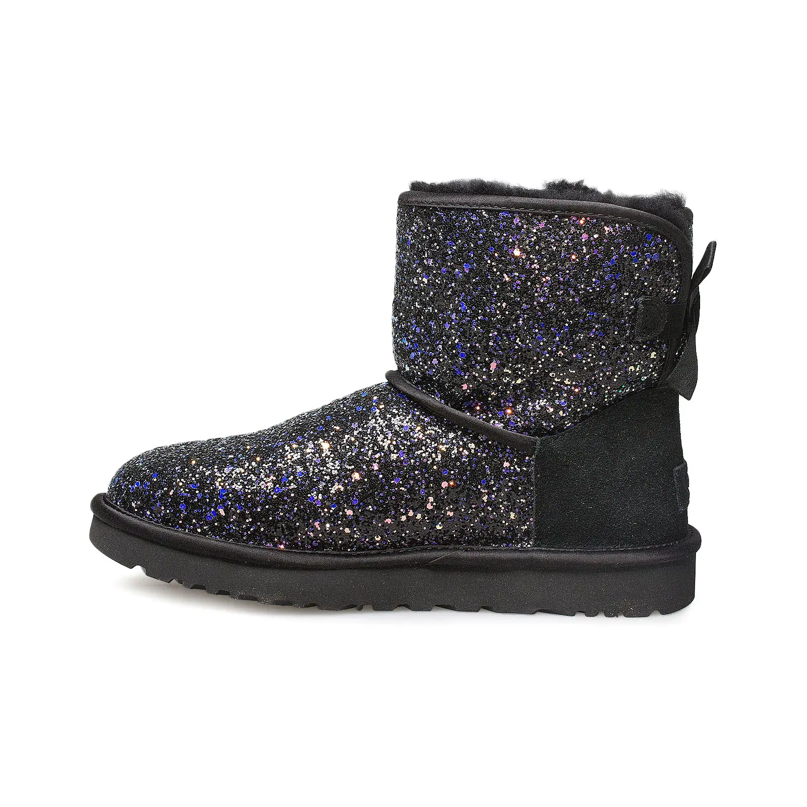 UGG Classic Mini Bow Cosmos Black Boots - Women's