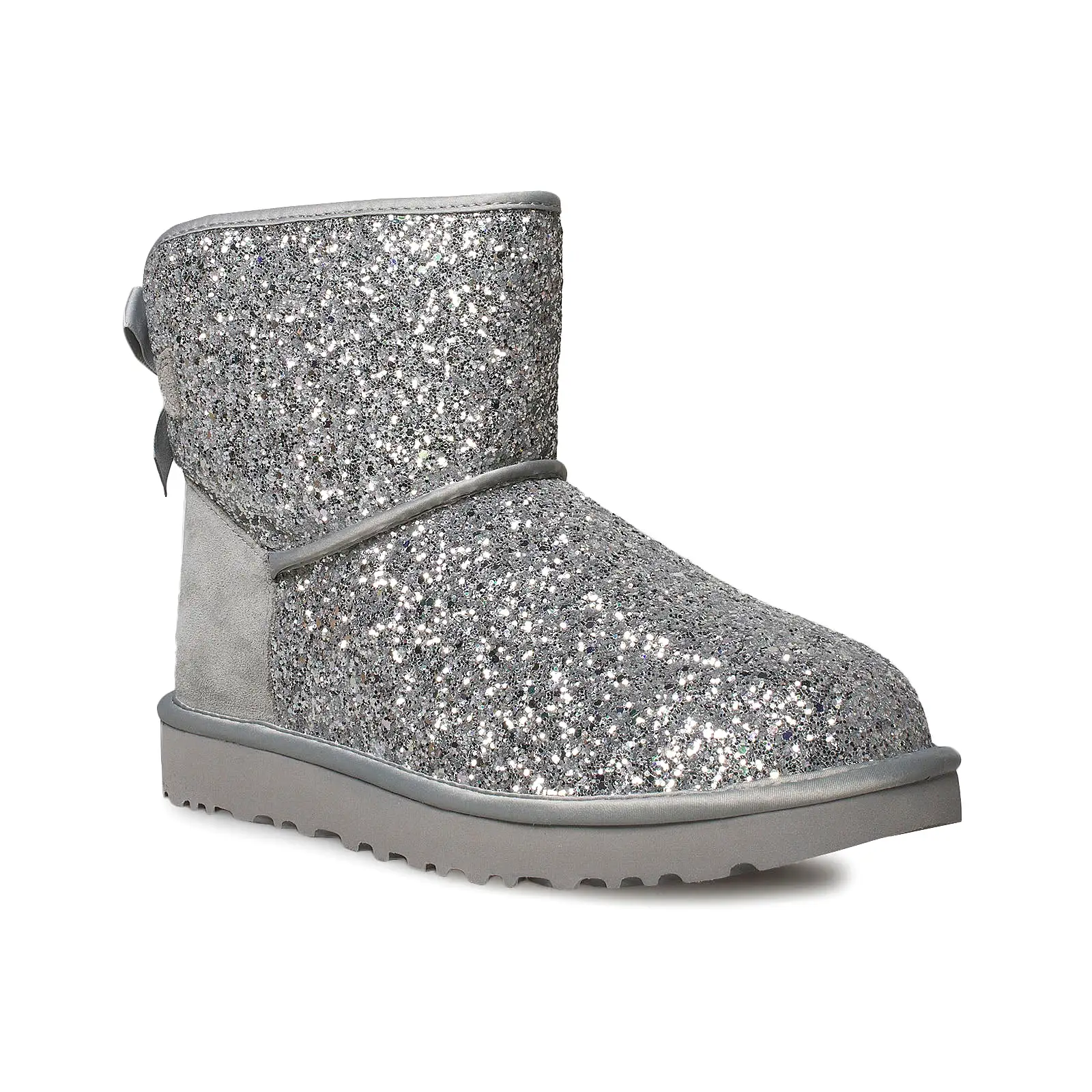 UGG Classic Mini Bow Cosmos Silver Boots - Women's