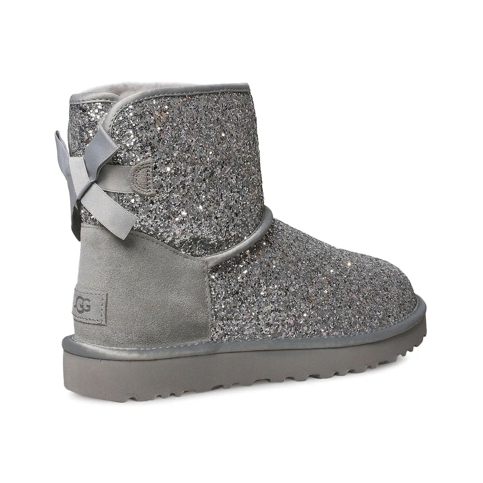 UGG Classic Mini Bow Cosmos Silver Boots - Women's