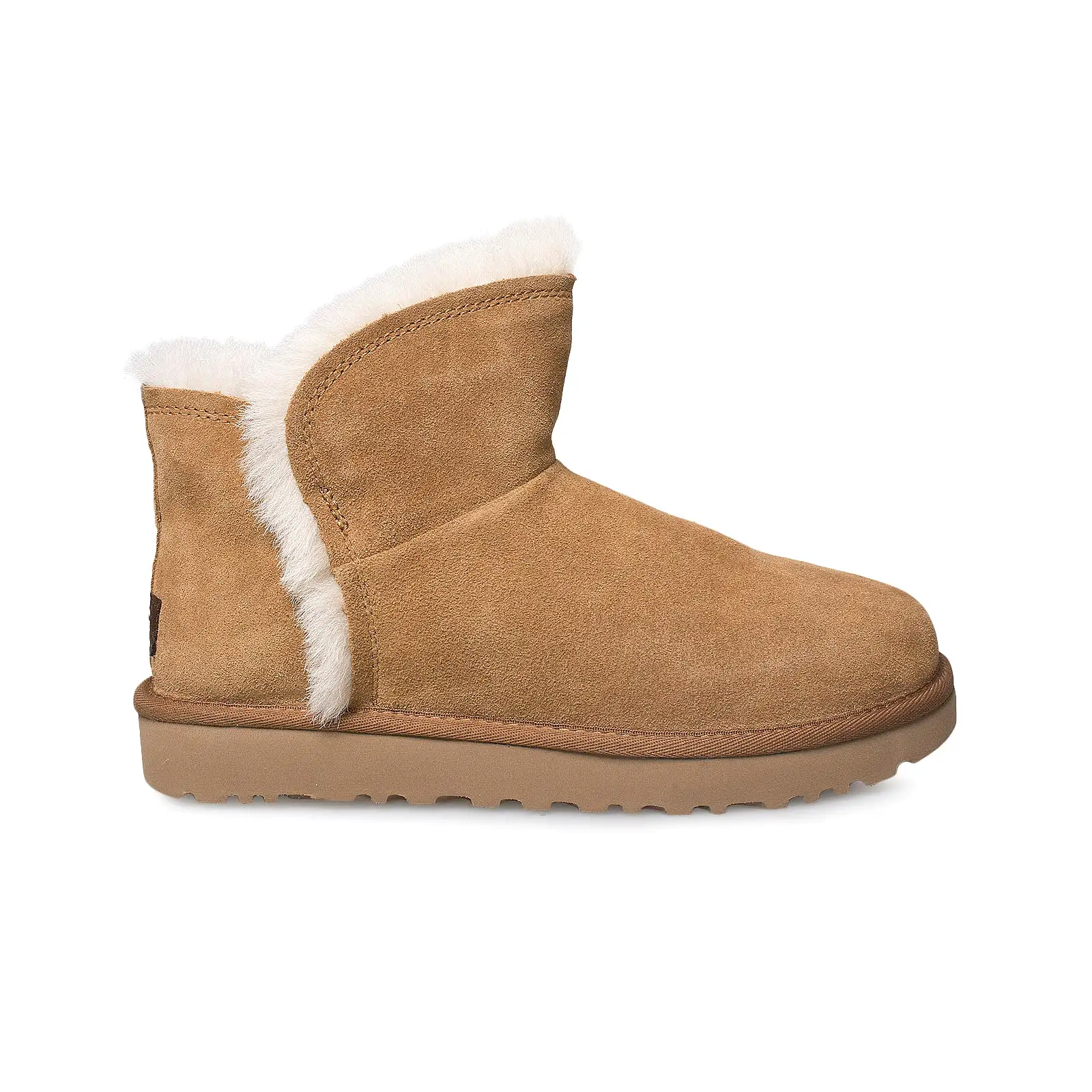 UGG Classic Mini Fluff High Low Chestnut Boots - Women's