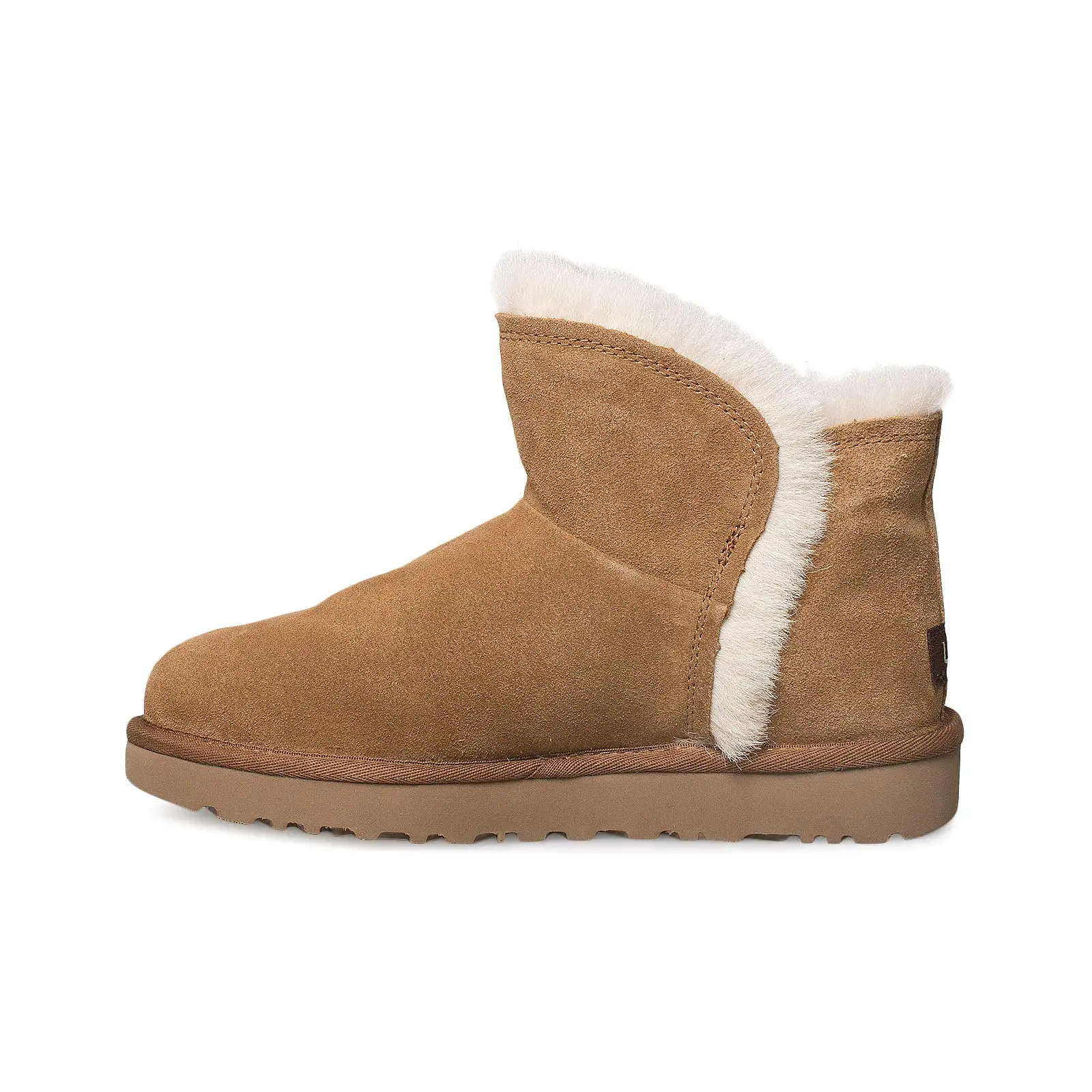 UGG Classic Mini Fluff High Low Chestnut Boots - Women's